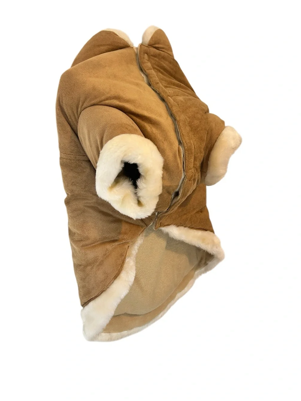 AKC Outdoor Series Faux Suede Dog Jacket XL NWT Shearling Lined